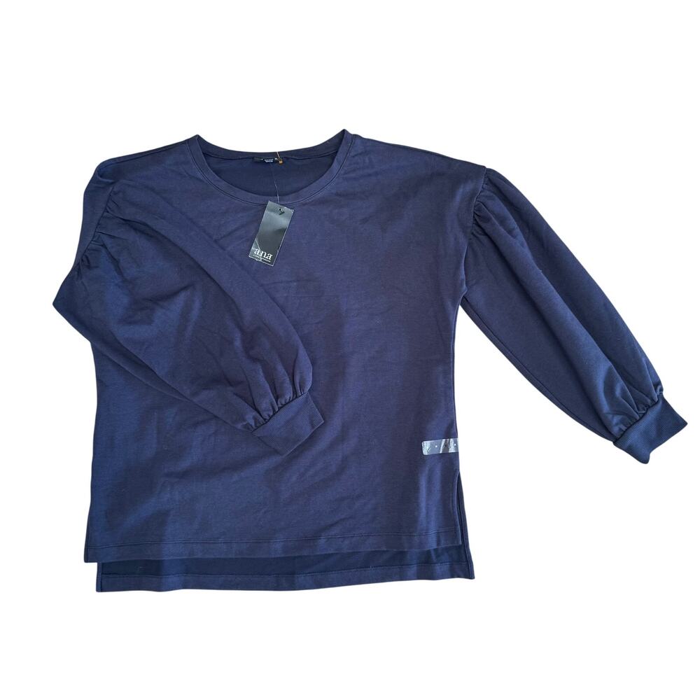 A.N.A Blue Long Sleeve Sweatshirt Size M